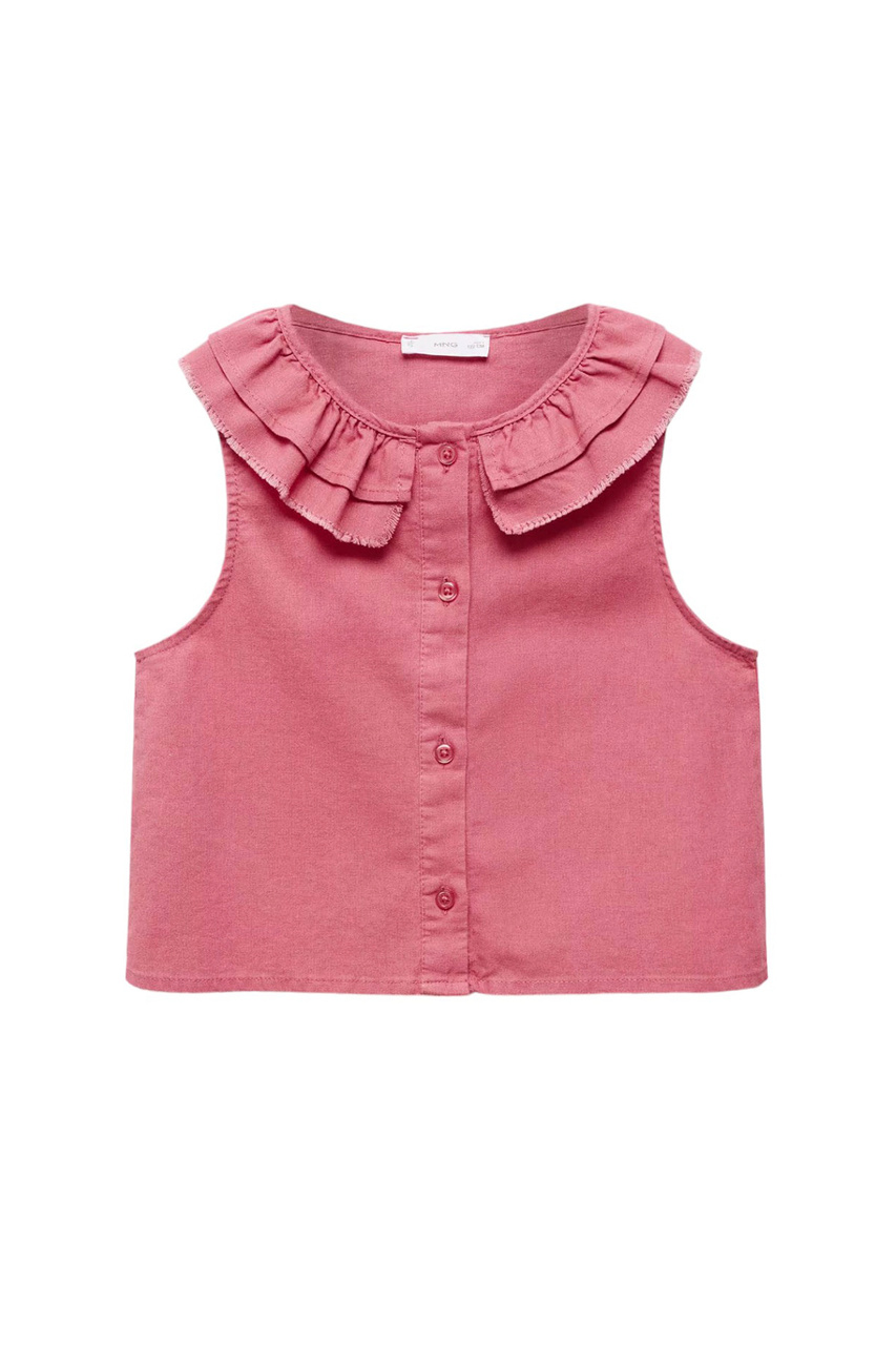 Блузка MARIETA из льна и хлопка|Основной цвет:Розовый|Артикул:67017118 | Фото 1
