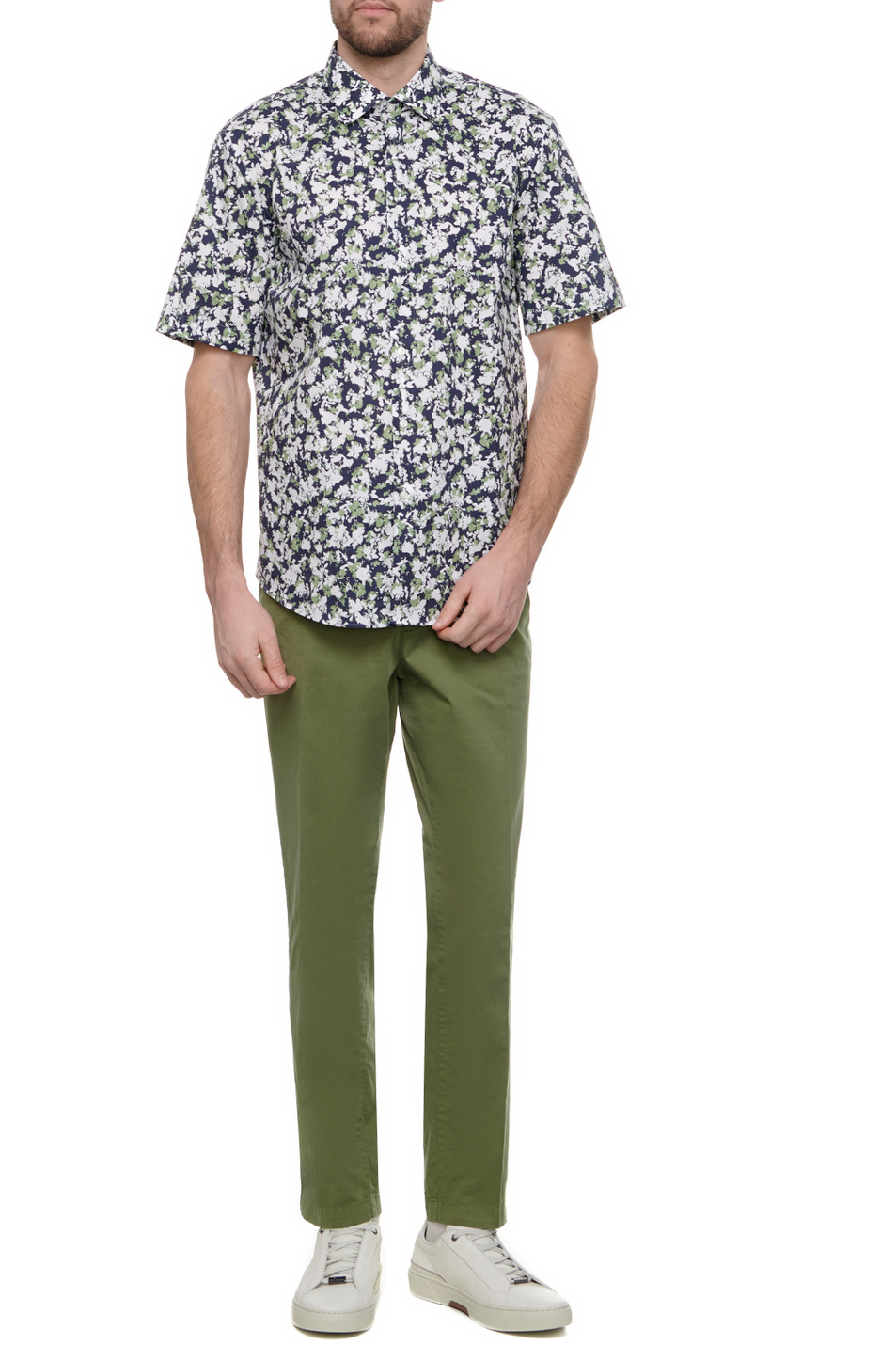 Мужской BOSS Рубашка из эластичного хлопка (цвет ), артикул 50512841 | Фото 2