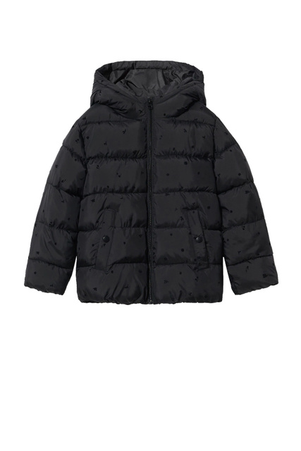 Стеганая куртка ALI3 с капюшоном|Основной цвет:Черный|Артикул:37023253 | Фото 1