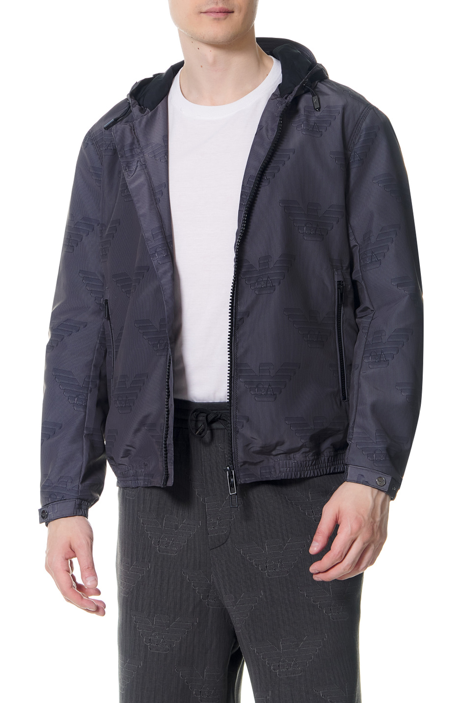 Emporio Armani Куртка на молнии с капюшоном на кулиске (цвет ), артикул 3L1BB4-1NDHZ | Фото 3