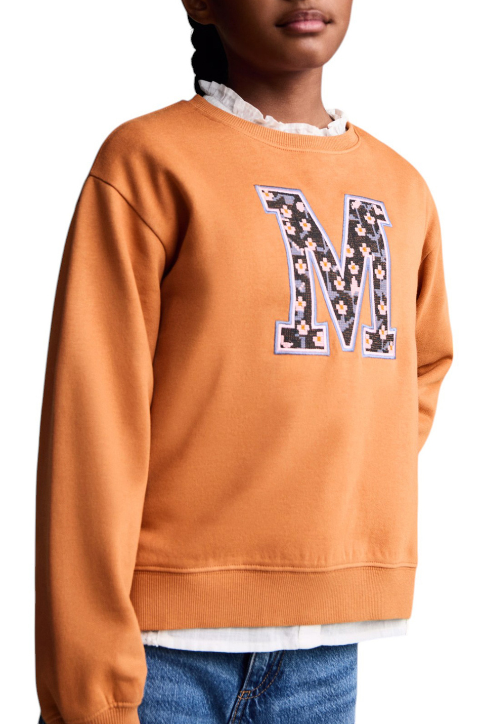 Девочкам Mango Kids Свитшот EME из хлопка (цвет ), артикул 77017704 | Фото 4