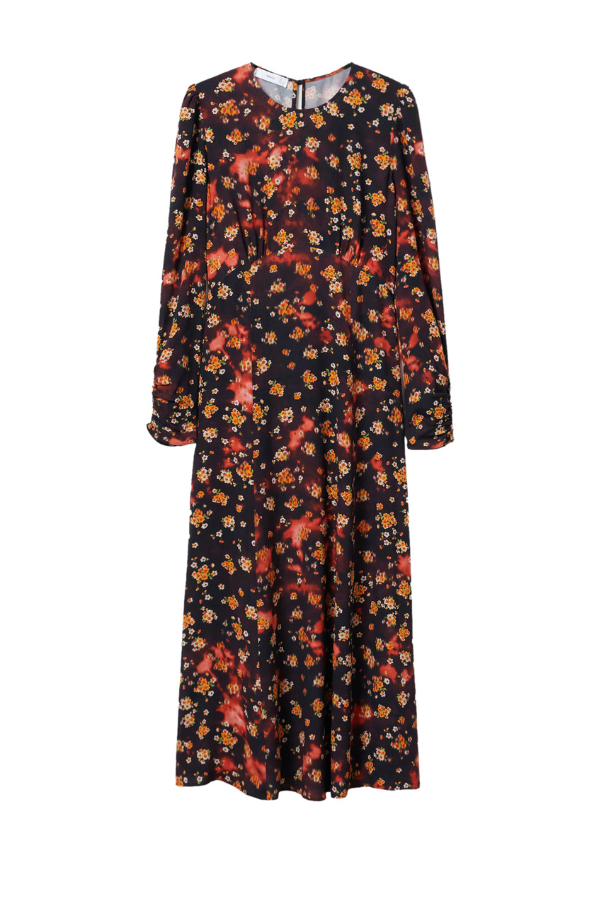 Платье ALEX с цветочным принтом|Основной цвет:Черный|Артикул:17027760 | Фото 1