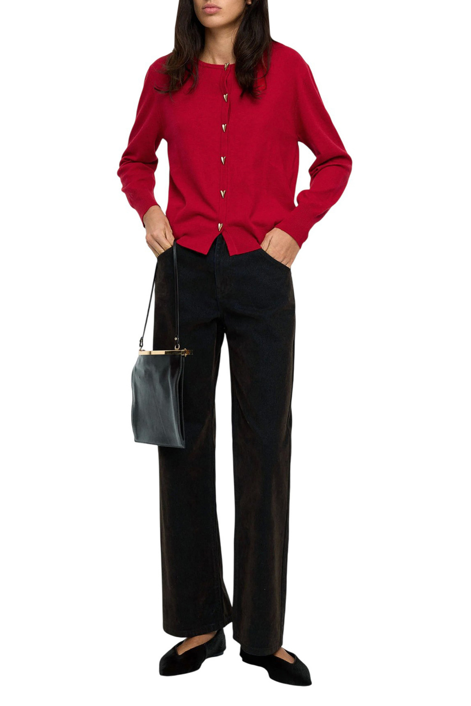 Кардиган с круглым вырезом|Основной цвет:Красный Женский Parfois Кардиган с круглым вырезом (цвет ), артикул 241791 | Фото 2