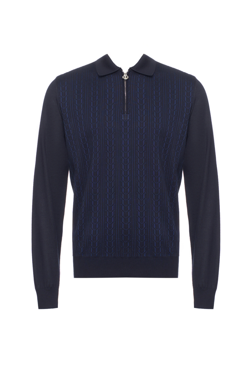 Джемпер поло из кашемира и шелка|Основной цвет:Синий Мужской Stefano Ricci Джемпер поло из кашемира и шелка (цвет ), артикул K808093P30-F25371 | Фото 1