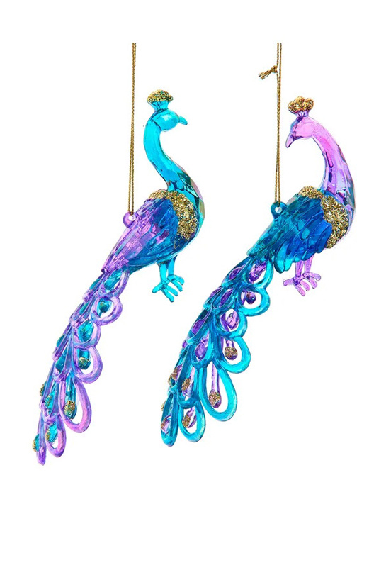 Не имеет пола Kurt S.Adler Елочная игрушка "Радужный павлин", 8,9 см, в ассортименте (цвет ), артикул T3462 | Фото 1