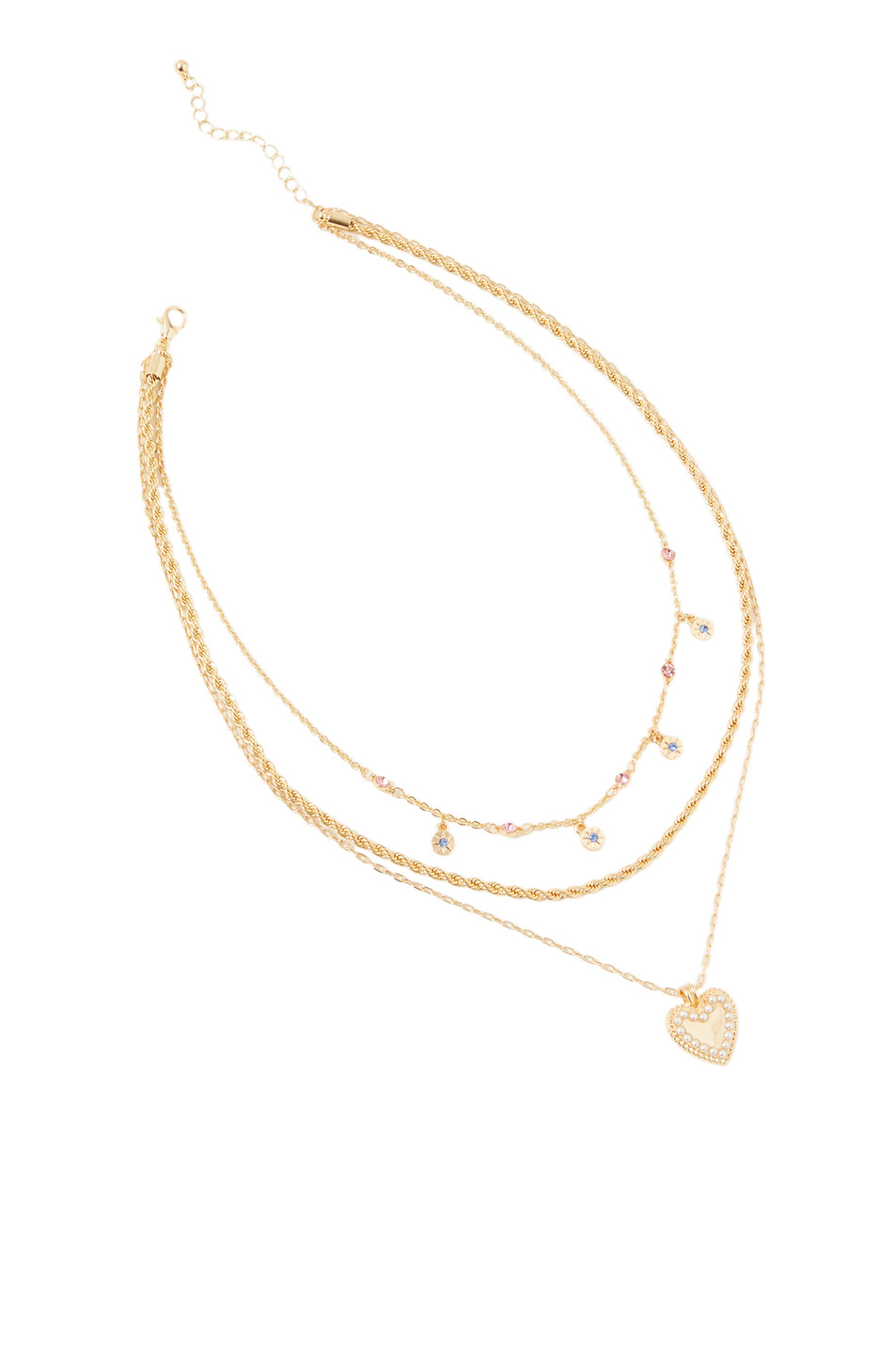 Женский Accessorize Многослойное колье с подвесками (цвет ), артикул 382052 | Фото 1