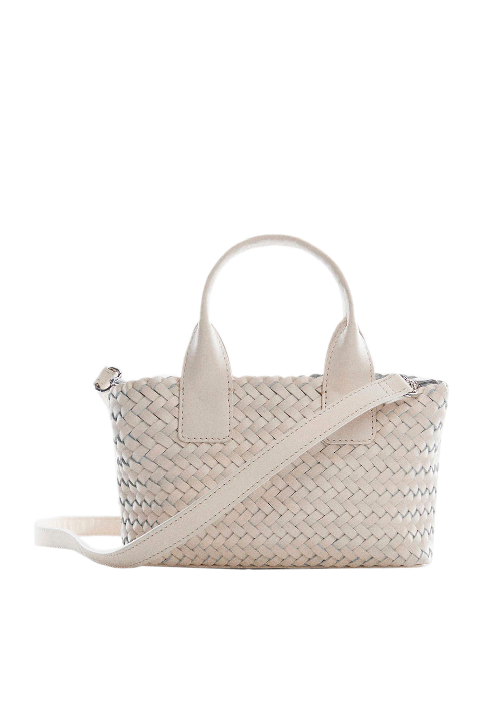 Женский Mango Сумка плетеная GARDENIA из натуральной кожи (цвет ), артикул 47075849 | Фото 1