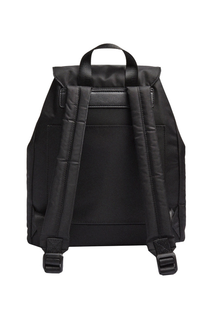 Текстильный рюкзак из стеганого нейлона|Основной цвет:Черный|Артикул:193615 | Фото 2