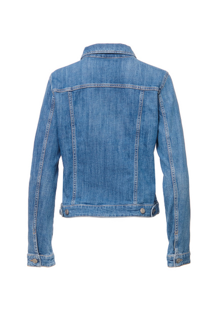 Джинсовая куртка из эластичного хлопка|Основной цвет:Синий|Артикул:50474308 | Фото 2