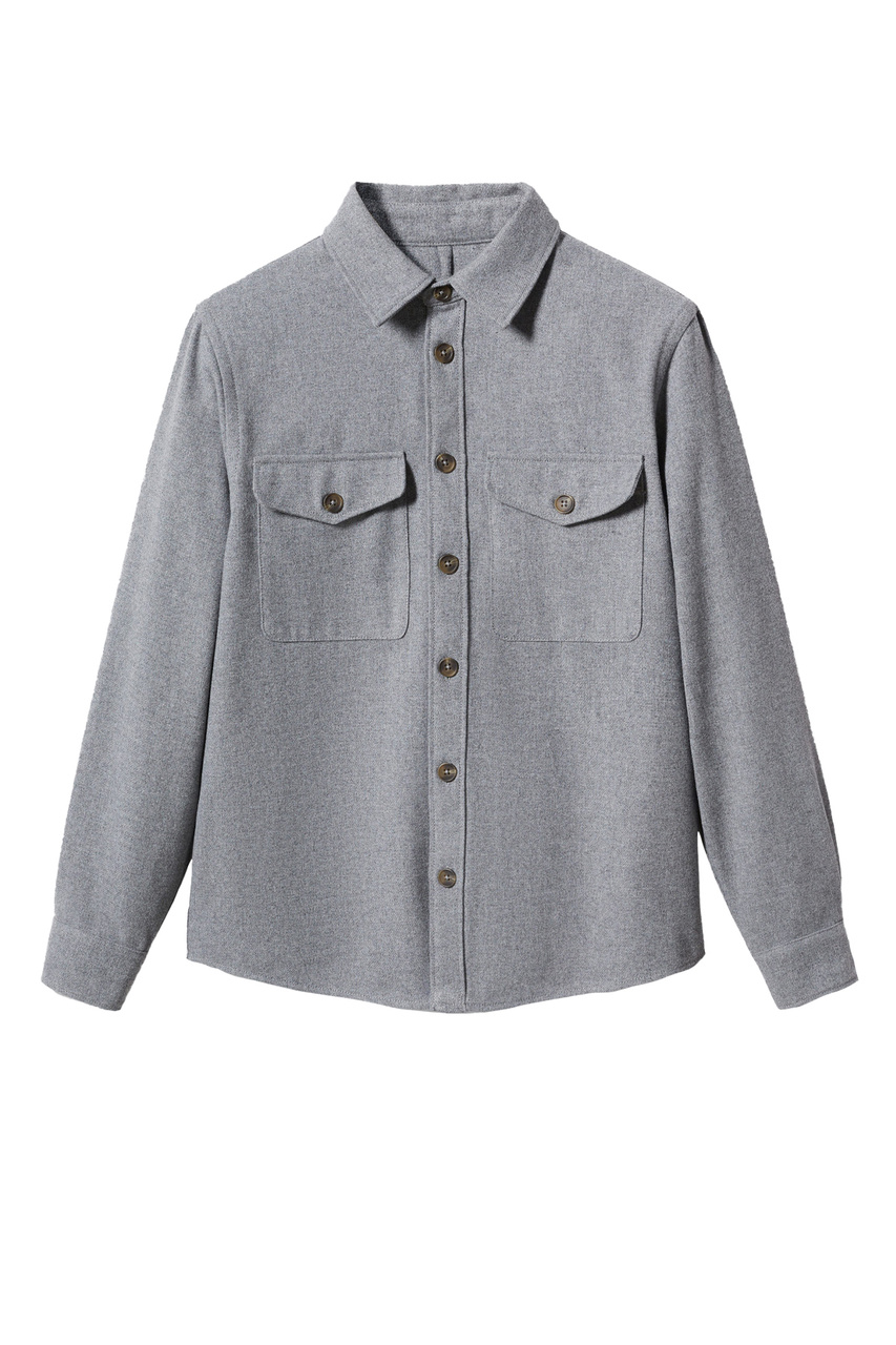 Рубашка TREVES с карманами|Основной цвет:Серый|Артикул:47040654 | Фото 1