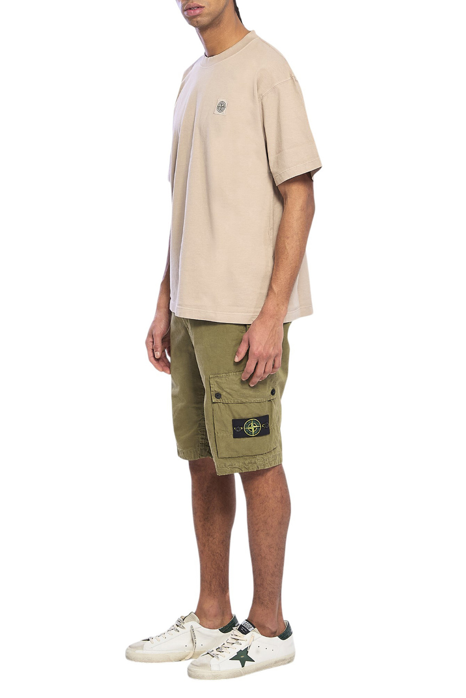 Мужской Stone Island Футболка из хлопка с логотипом (цвет ), артикул L1S152100030-S0115 | Фото 3