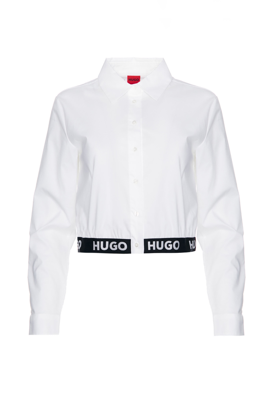 HUGO Рубашка из эластичного хлопка с контрастной деталью (цвет ), артикул 50480855 | Фото 1
