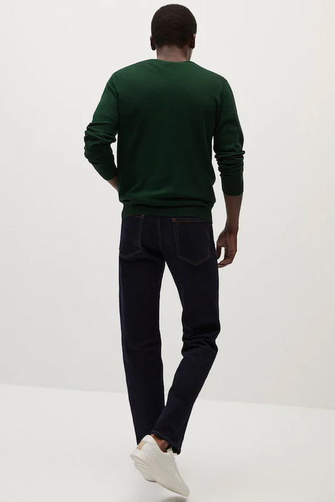Mango Man Пуловер из натуральной шерсти WILLYV (Зеленый цвет), артикул 77052502 | Фото 5