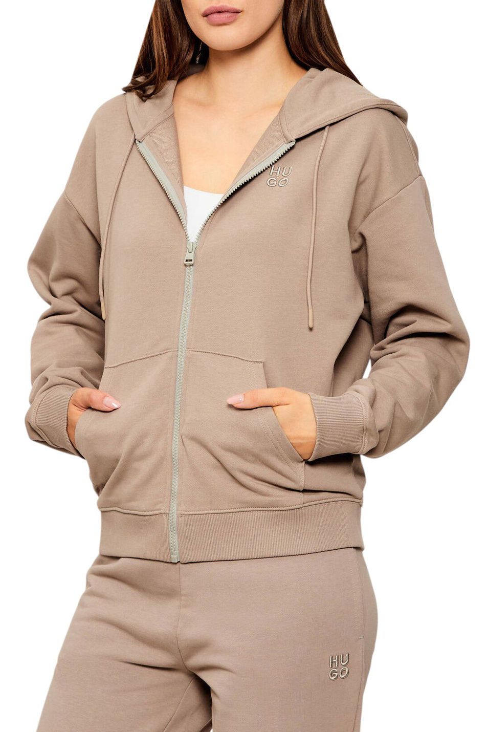 Женский HUGO Толстовка Dalfine из хлопка (цвет ), артикул 50535240 | Фото 4