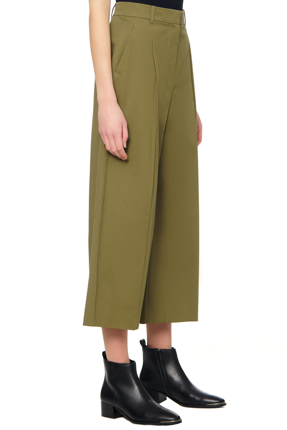 Женский Max Mara Брюки LERICI из эластичного хлопка (цвет ), артикул 61310721 | Фото 5