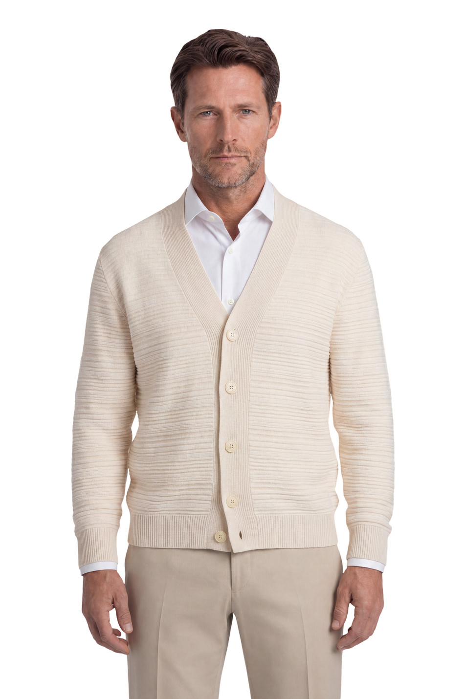 Мужской Canali Кардиганы из шерсти и кашемира (цвет ), артикул C1227MK02551 | Фото 4
