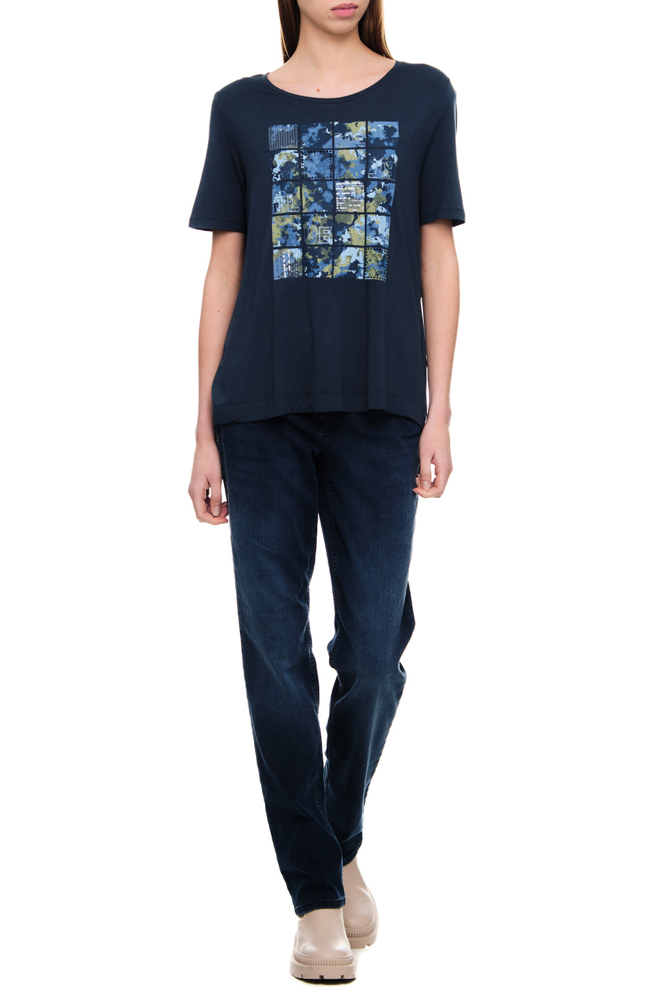 Женский Gerry Weber Футболка из эластичной вискозы (цвет ), артикул 770050-44060 | Фото 2