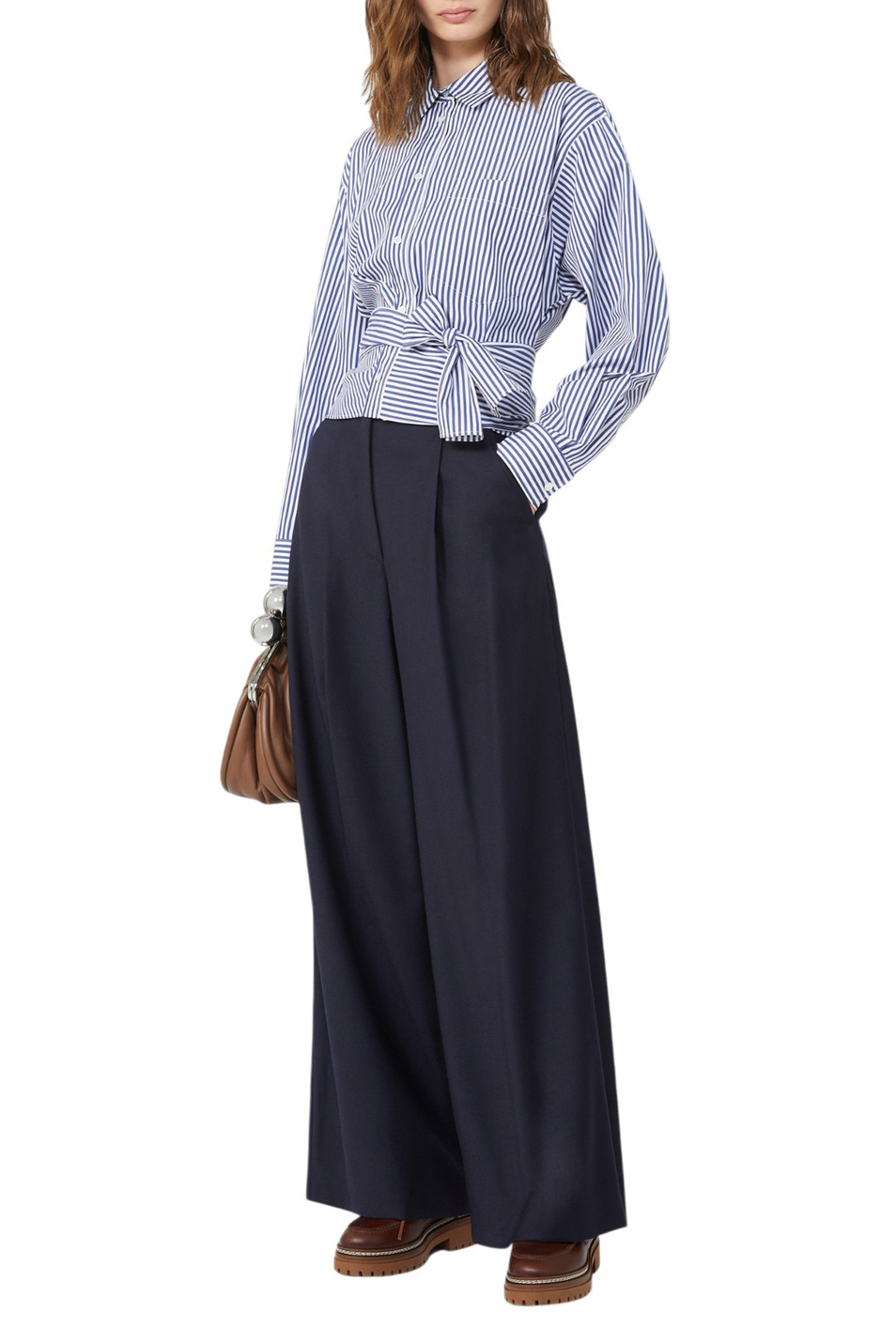 Женский Weekend Max Mara Брюки GLOBALE из шерсти (цвет ), артикул 2525136162 | Фото 3