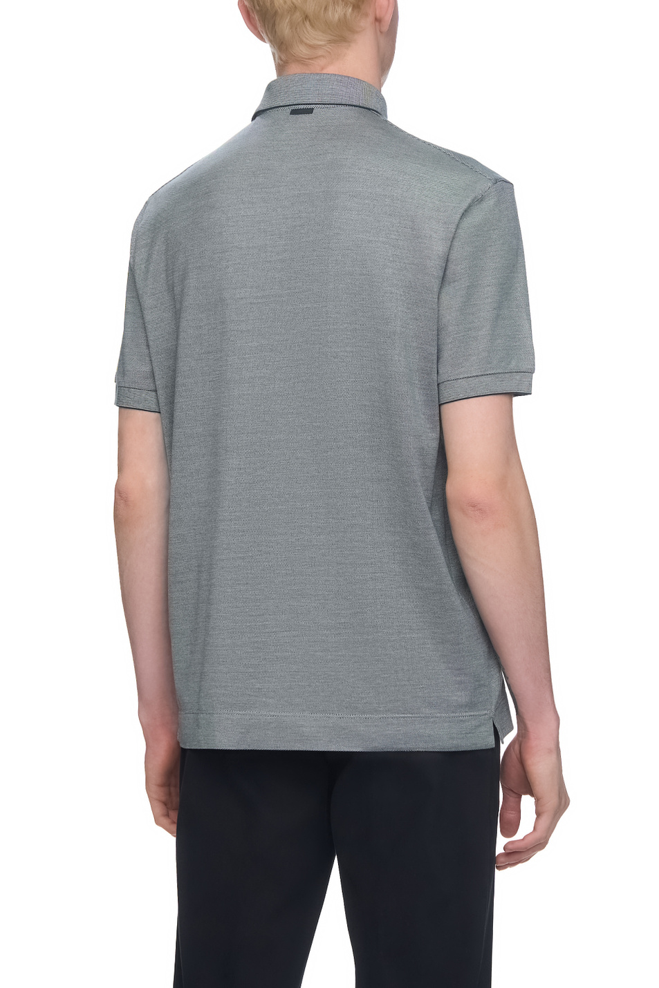Мужской Zegna Футболка поло из хлопка и шелка (цвет ), артикул UF341A9-F786-T09 | Фото 4