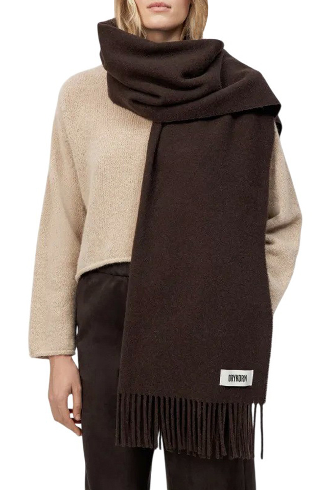 Шарф GAZE из шерсти|Основной цвет:Коричневый Женский Drykorn Шарф GAZE из шерсти (цвет ), артикул 280005-94906 | Фото 3