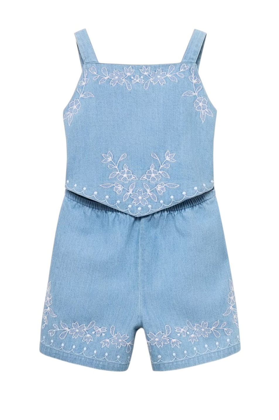 Девочкам Mango Kids Комбинезон джинсовый VICKY (цвет ), артикул 87058270 | Фото 1