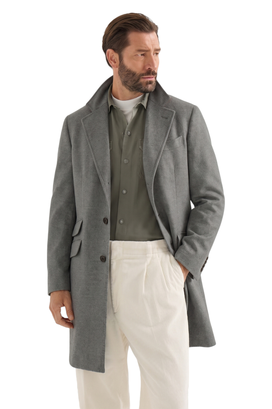 Мужской Brunello Cucinelli Пальто из натуральной шерсти (цвет ), артикул MV4679039 | Фото 3