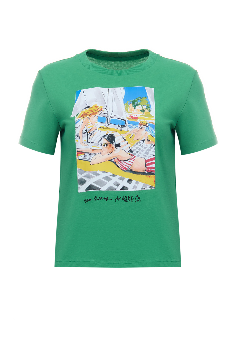 Женский MAX&Co. Футболка CRAYON из натурального хлопка с принтом (цвет ), артикул C9710923 | Фото 1