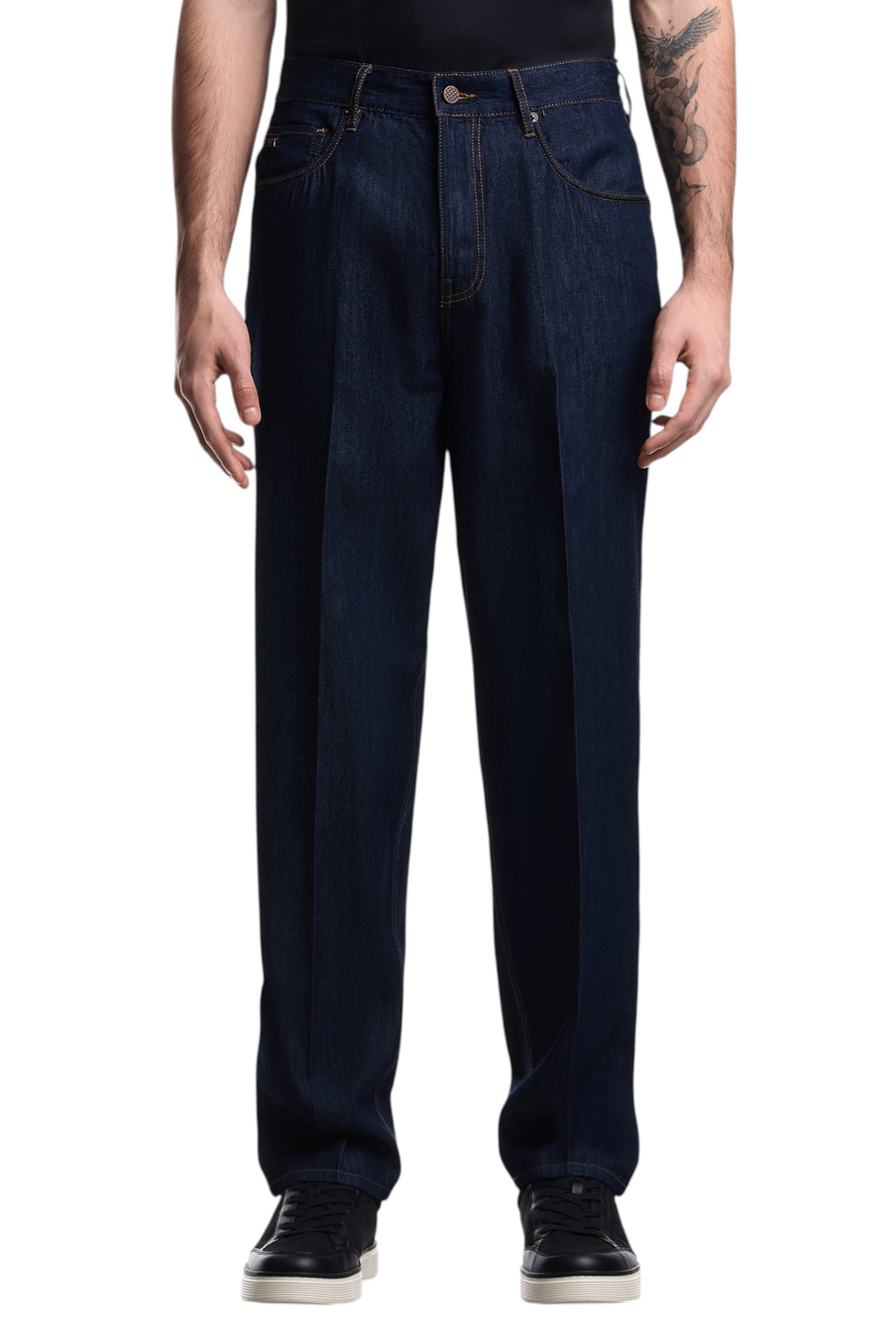 Мужской Emporio Armani Джинсы из хлопка (цвет ), артикул EM000664-AF24873 | Фото 3