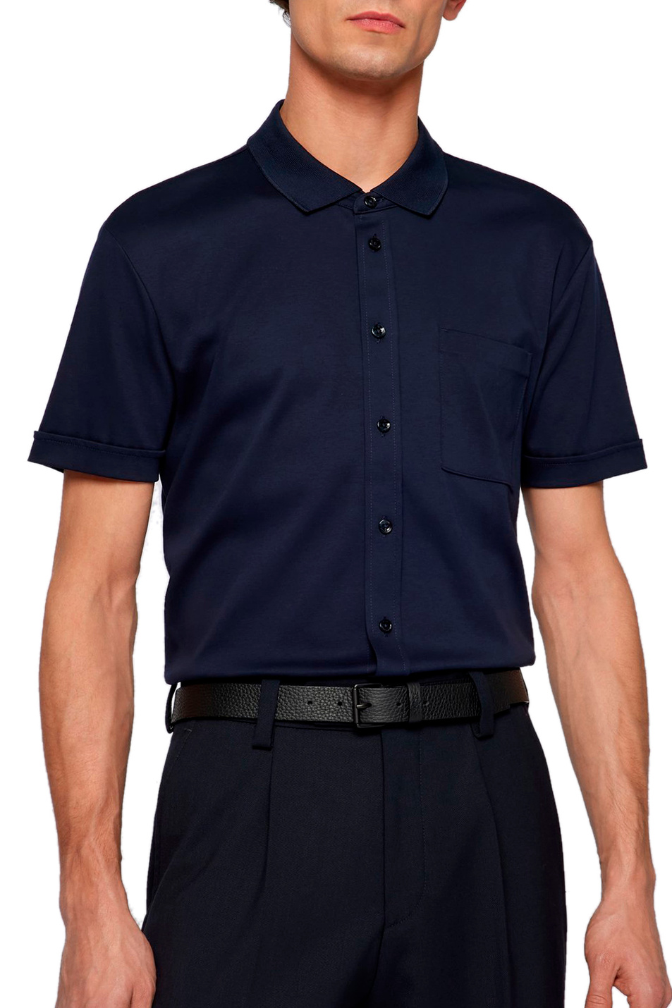 BOSS Трикотажная рубашка облегающего кроя (цвет ), артикул 50467135 | Фото 3