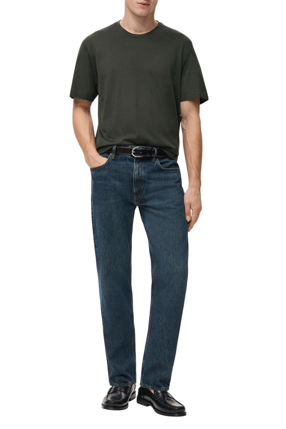 Мужской Mango Man Футболка BELLOW из хлопка (цвет ), артикул 27041264 | Фото 2