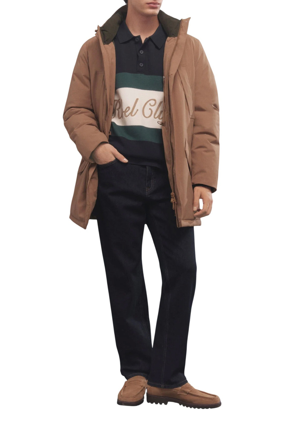 Куртка водонепроницаемая|Основной цвет:Бежевый Мужской Springfield Куртка водонепроницаемая (цвет ), артикул 0952091 | Фото 2