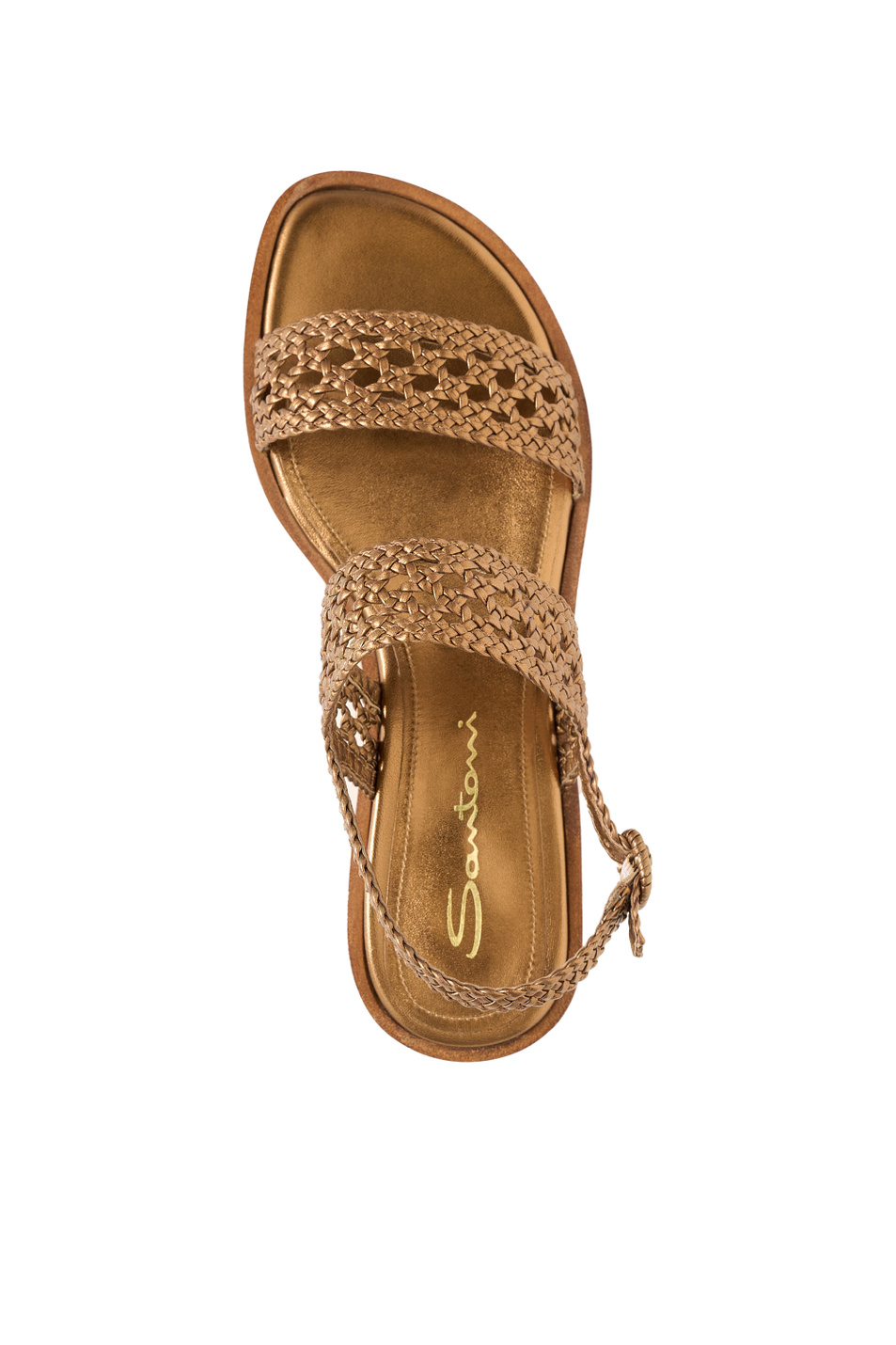 Женский Santoni Сандалии LUCE из натуральной кожи (цвет ), артикул WHWC72281HA1TODLO70 | Фото 4