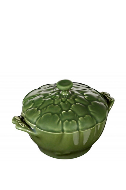 Кокот керамический «Артишок» 12,5 см|Основной цвет:Зеленый|Артикул:40500-326 | Фото 1
