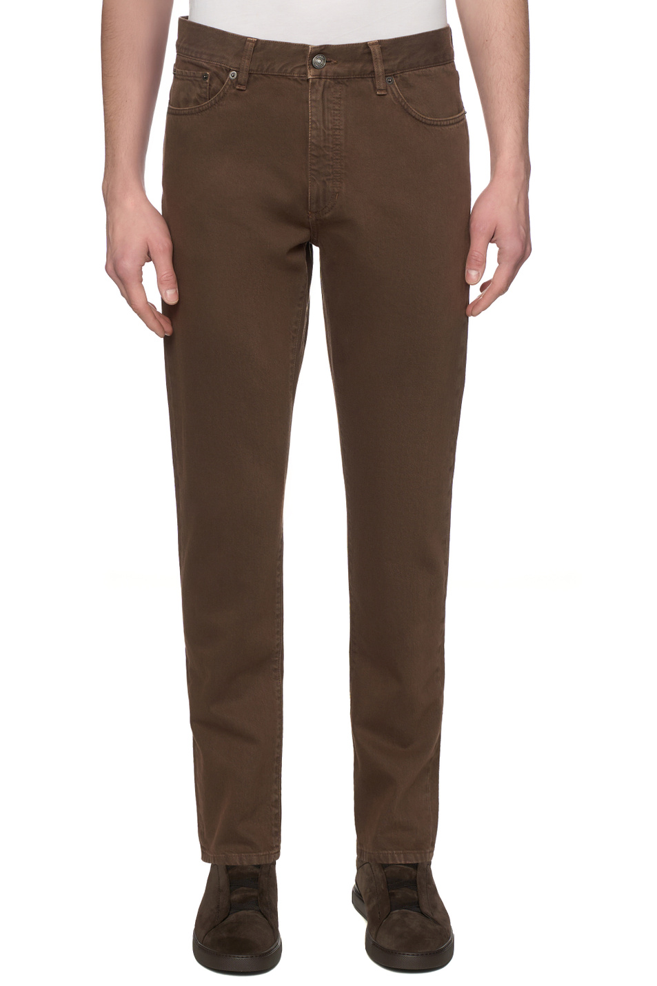 Мужской Zegna Джинсы однотонные (цвет ), артикул UGIB9A2-CITY-M06 | Фото 4