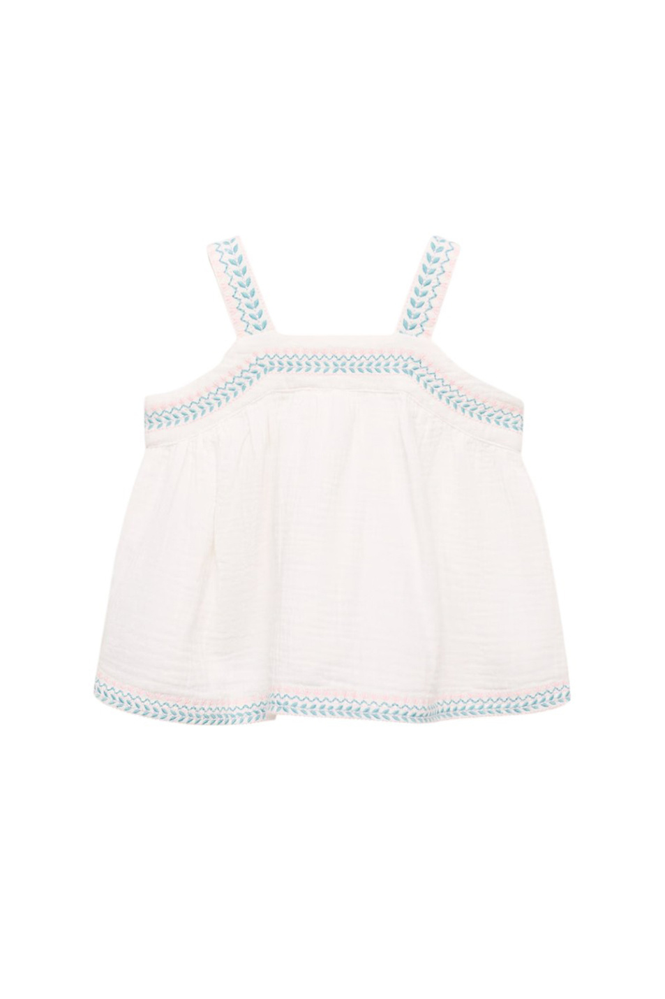 Девочкам Mango Kids Топ DELHIT из хлопка (цвет ), артикул 87047698 | Фото 1