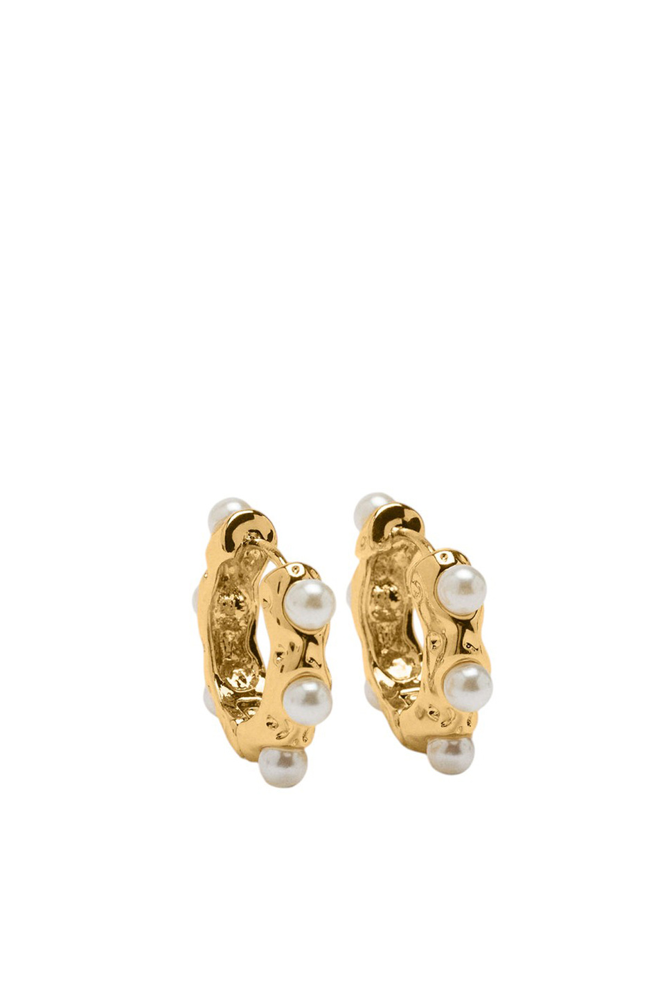 Женский Parfois Серьги-кольца с искусственным жемчугом (цвет ), артикул 239535 | Фото 1