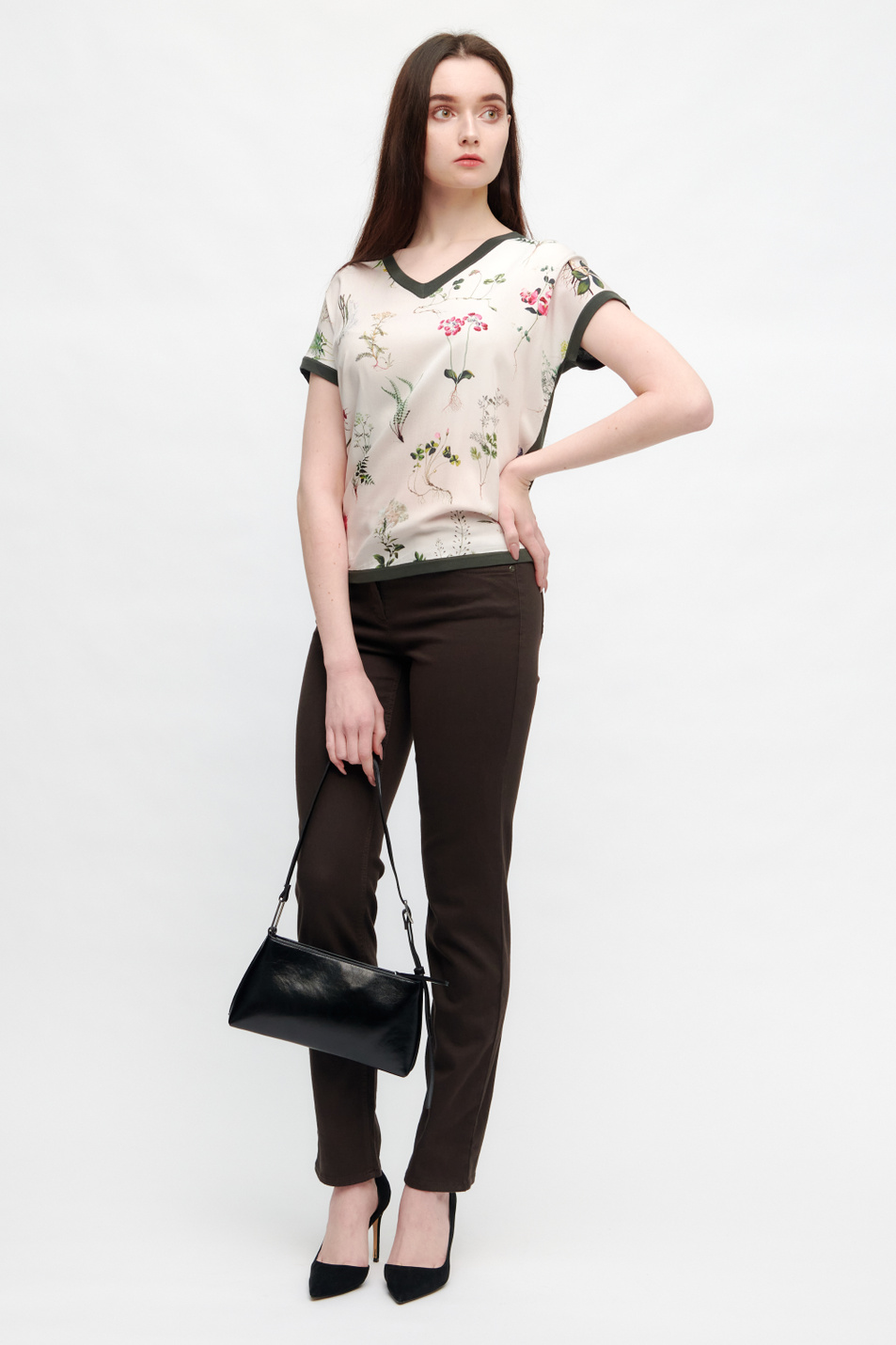 Женский Gerry Weber Футболка с цветочным принтом (цвет ), артикул 370502-44736 | Фото 3