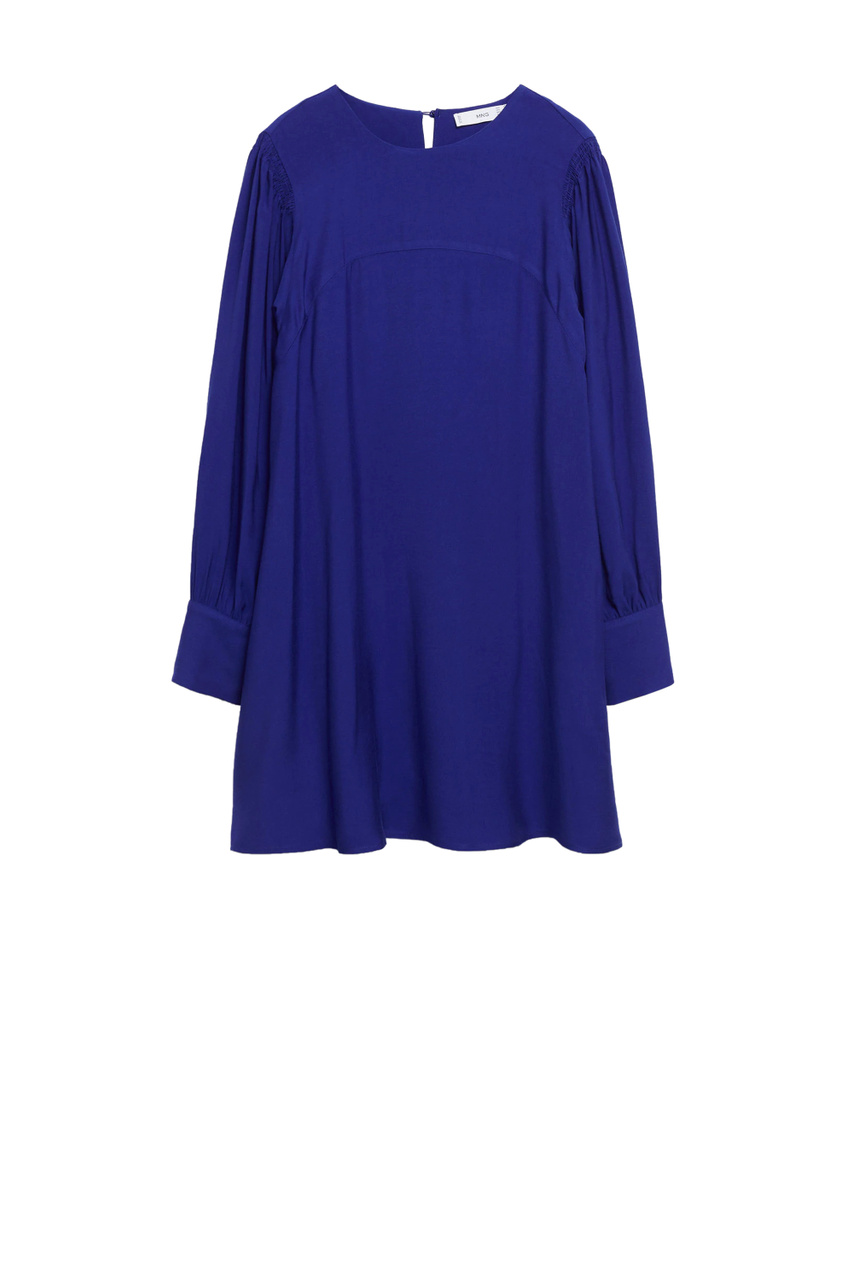 Платье JANE с объемными рукавами|Основной цвет:Синий|Артикул:17063786 | Фото 1