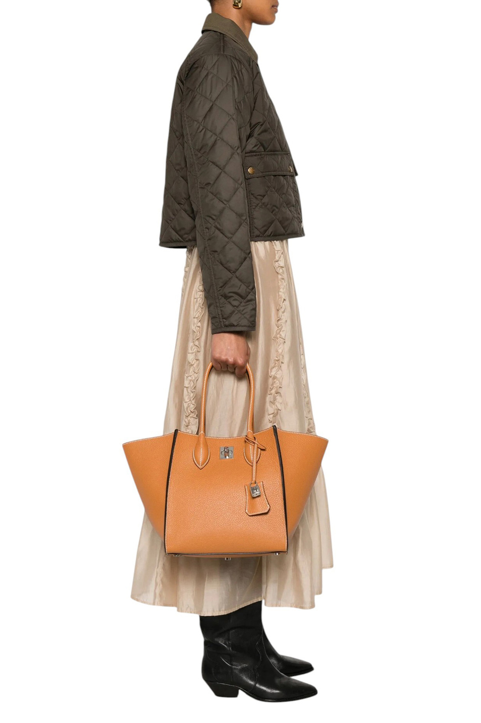 Женский ERMANNO SCERVINO Сумка Maggie из натуральной кожи (цвет ), артикул D463S354GMQ | Фото 5