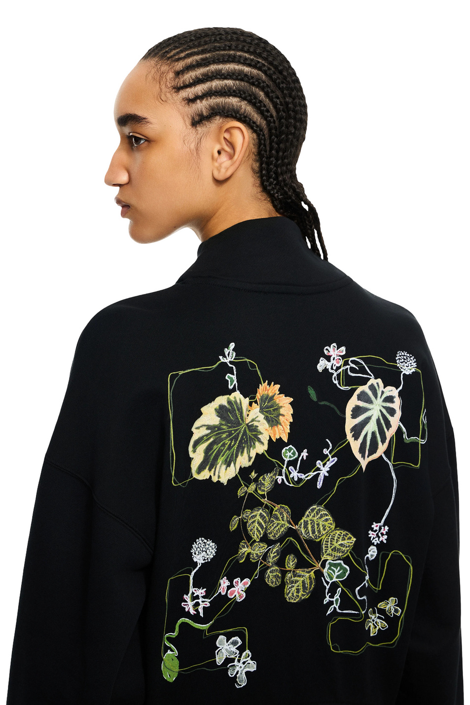 Женский Off-White Толстовка Arrow Leaves с принтом (цвет ), артикул OWBE008S26FLE0011058 | Фото 5