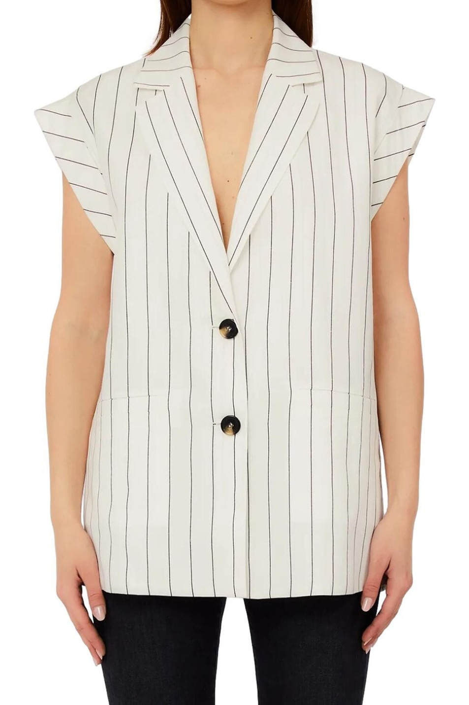 Женский Liu Jo Жилет из смесового льна (цвет ), артикул WA6369T4818 | Фото 2