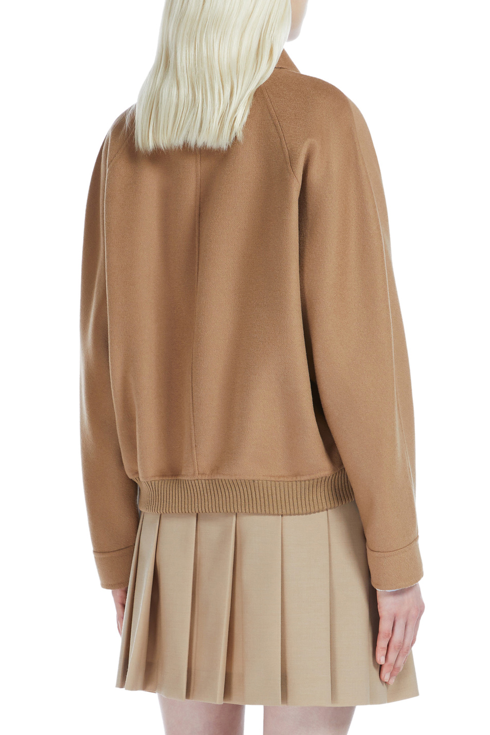 Женский Max Mara Куртка-бомбер BACO из шерсти, кашемира и шелка (цвет ), артикул 2426086011 | Фото 4