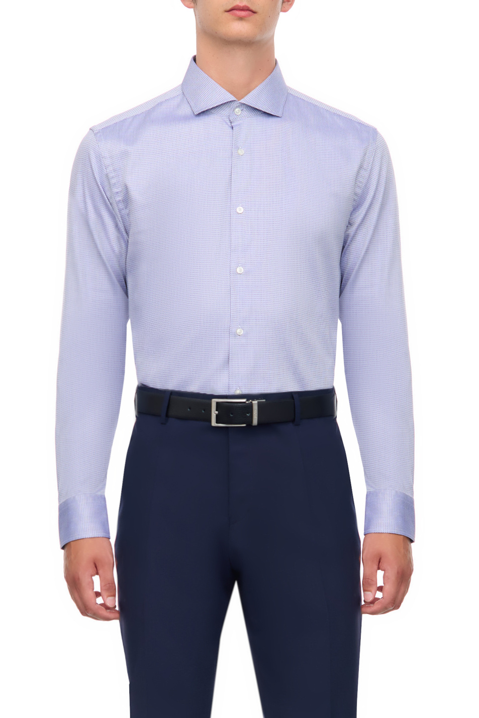 Мужской BOSS Рубашка из хлопка и лиоцелла (цвет ), артикул 50502821 | Фото 1