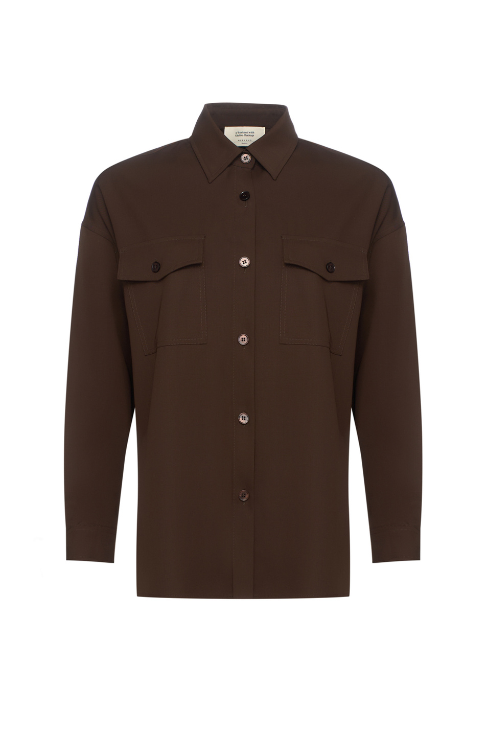 Женский Weekend Max Mara Рубашка FIRMINA из шерсти (цвет ), артикул 2525196016 | Фото 1