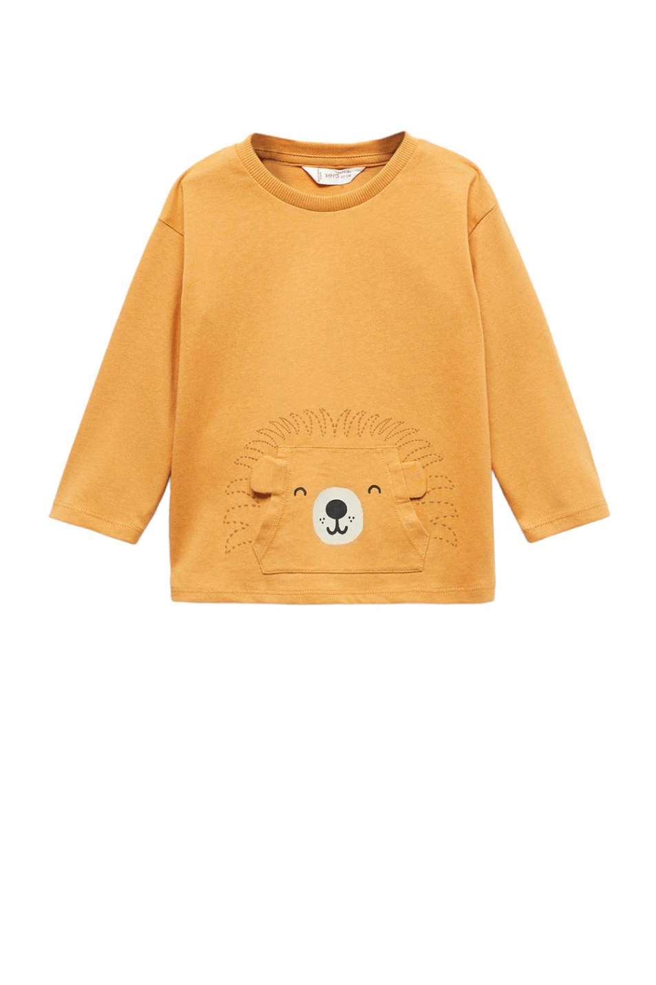 Малышам мальчикам Mango Kids Лонгслив STITCH из натурального хлопка (цвет ), артикул 57004019 | Фото 1
