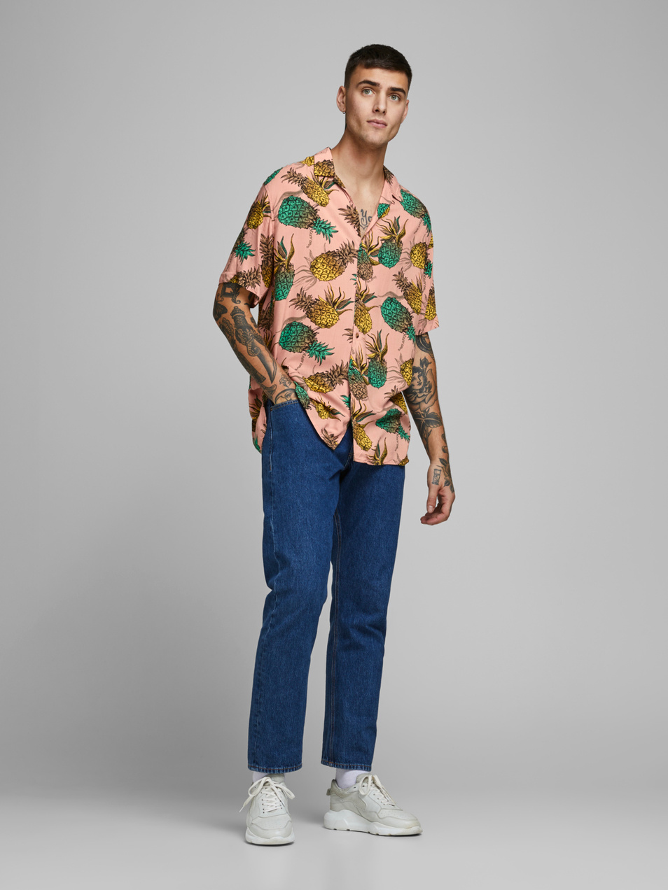 Jack & Jones Рубашка с тропическим принтом JORVIRGIL (цвет ), артикул 12170481 | Фото 4