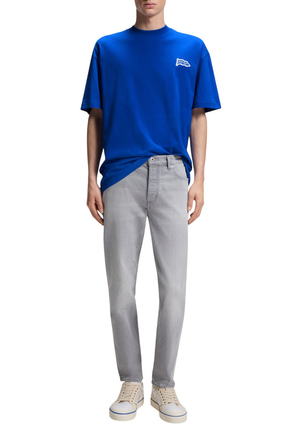 Футболка Nohatio из хлопка|Основной цвет:Синий Мужской HUGO Футболка Nohatio из хлопка (цвет ), артикул 50556411 | Фото 2