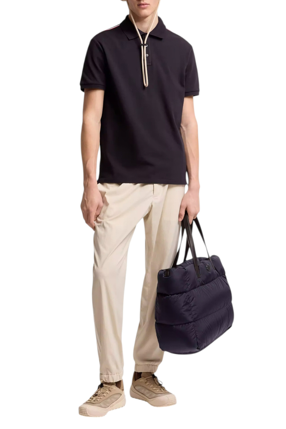 Мужской Moncler Поло из хлопка (цвет ), артикул L10918A00031-89A16 | Фото 2