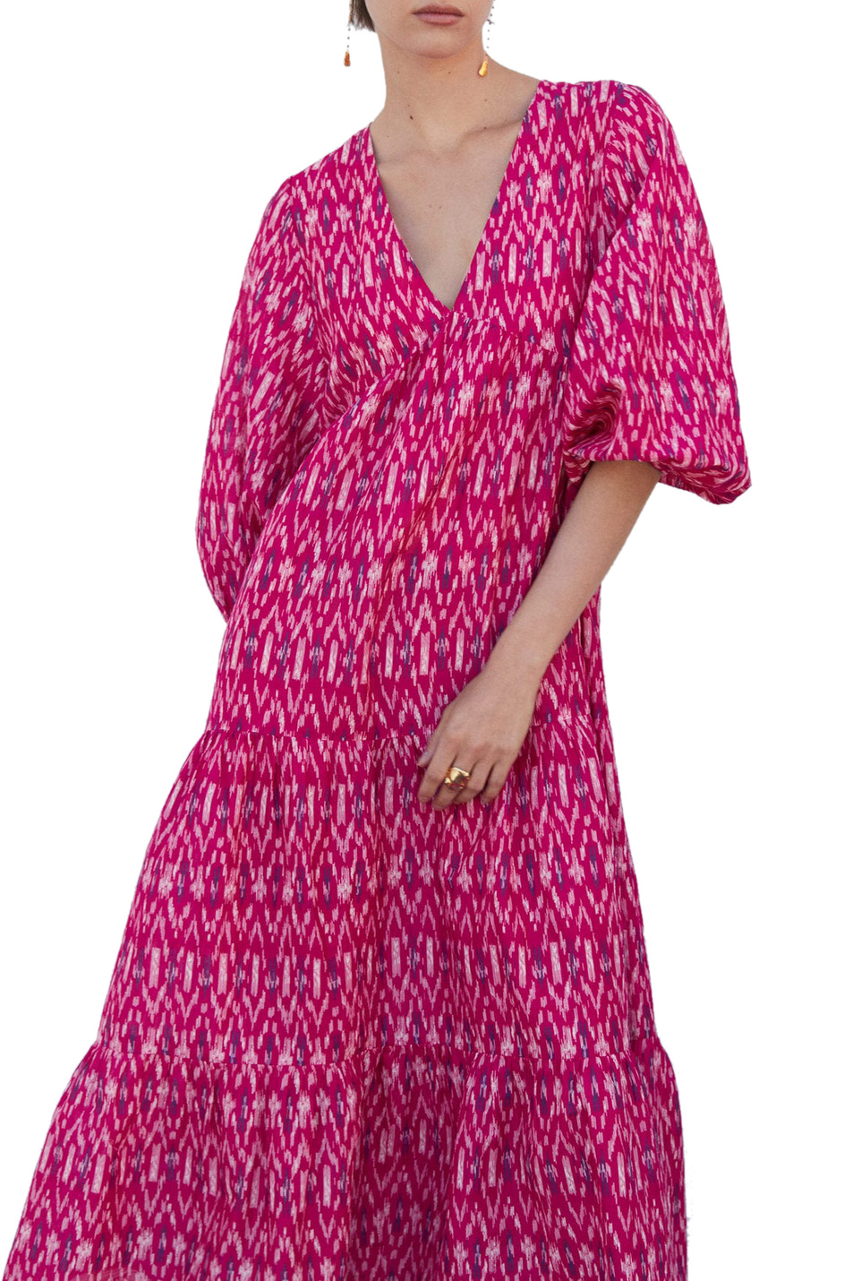 Женский Mango Платье BLUSH из натурального хлопка с принтом (цвет ), артикул 47019204 | Фото 3