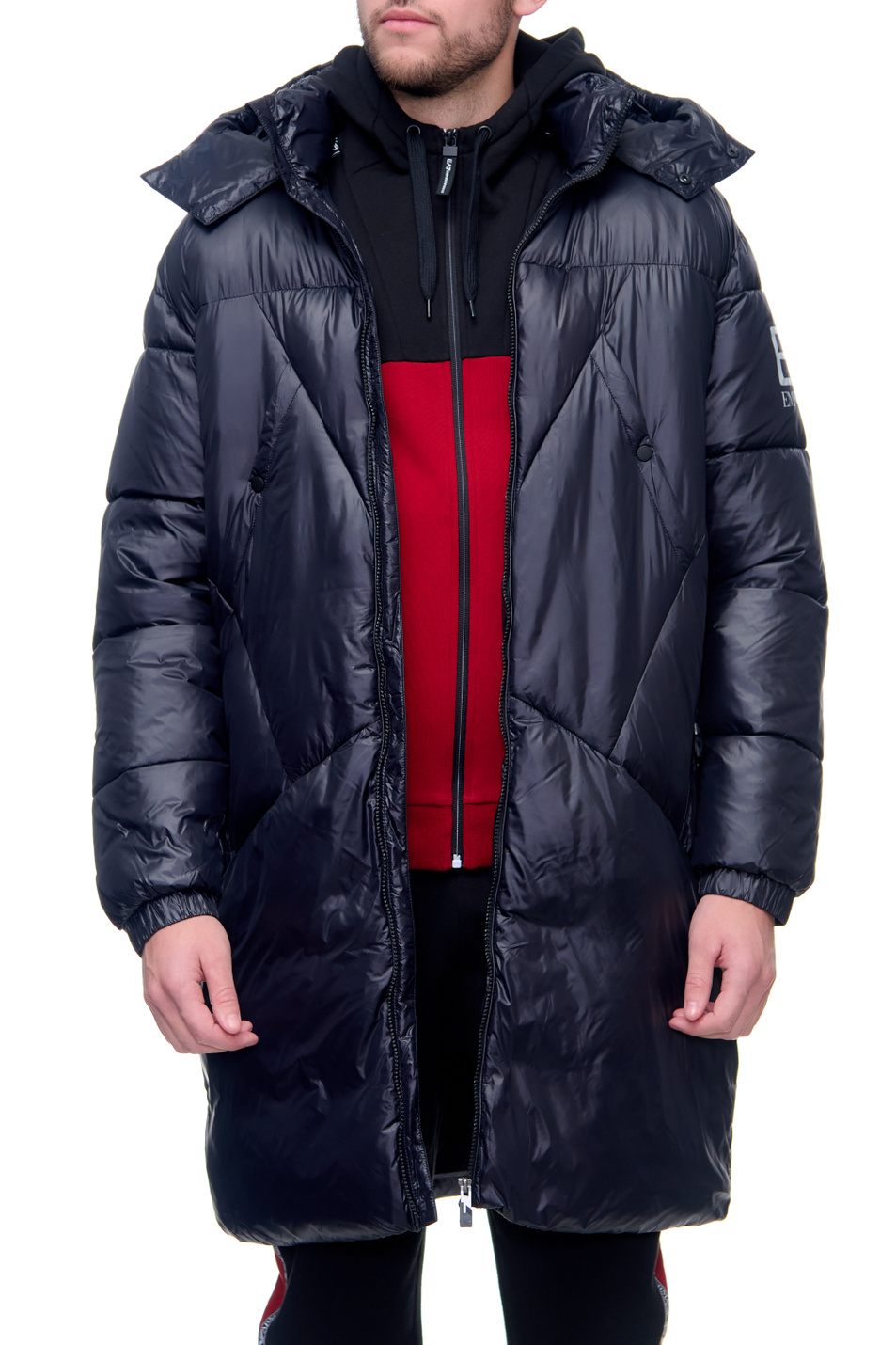 EA7 Удлиненная куртка с карманами на молнии (цвет ), артикул 6KPK05-PNR4Z | Фото 1